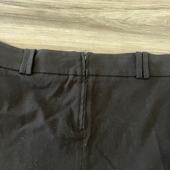 Torrid Skirt Womens Plus 18 Black Polyester Casual Flat Front Belt Loops Preppy - Picture 5 of 6